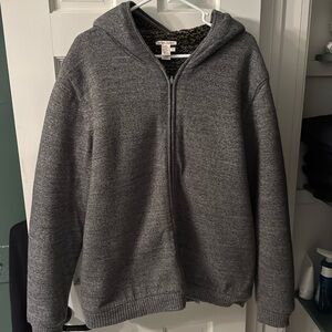 carbon2cobalt Men’s Grey Sweater Hoodie Sweatshirt Size Large